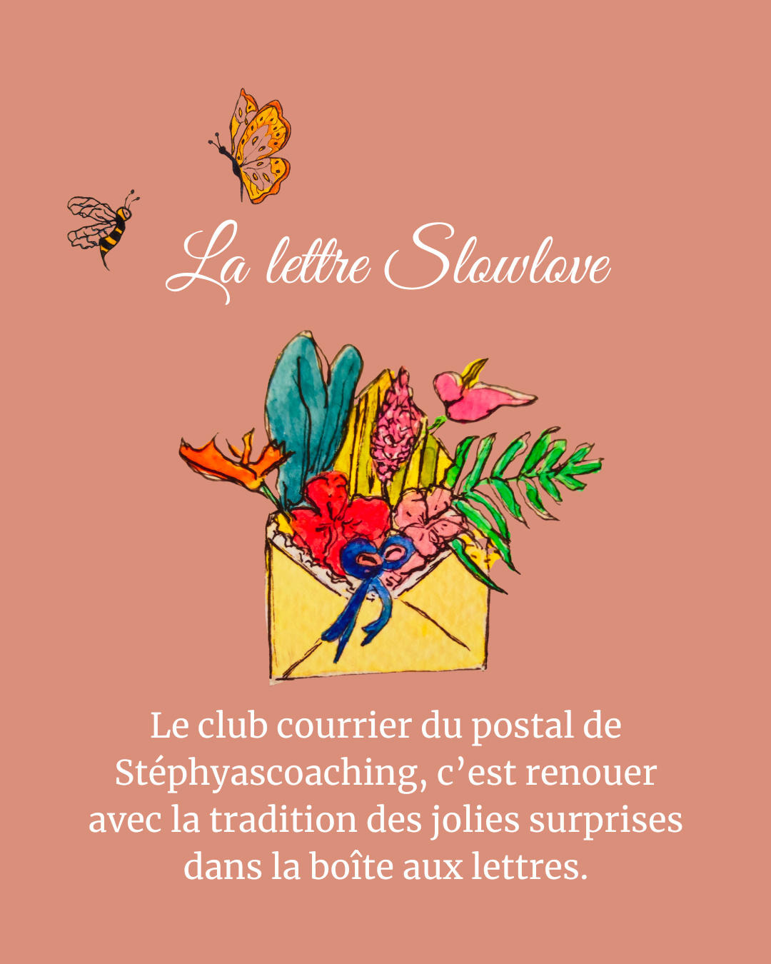 Club du Courrier Postal SlowLove – Abonnement 12 courriers| Stéphyas-CoBoutique