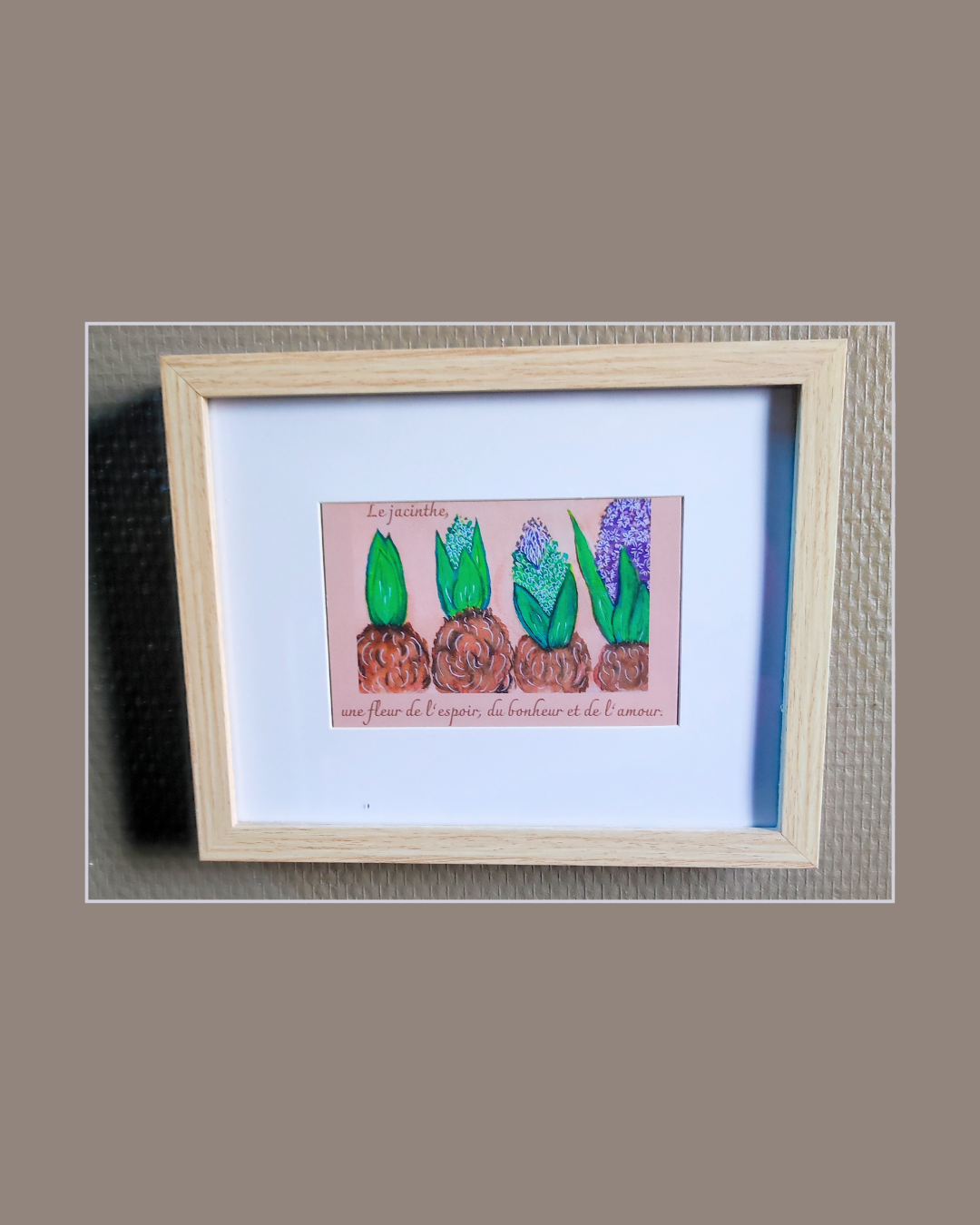 Carte illustrée – Jacinthe