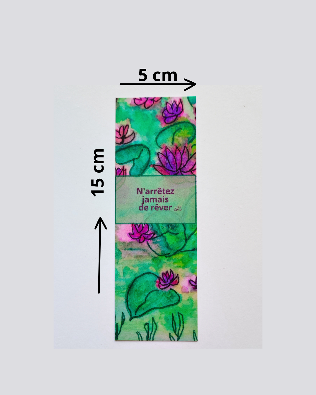 Lot de cartes et de marque-pages "Douce améthyste"