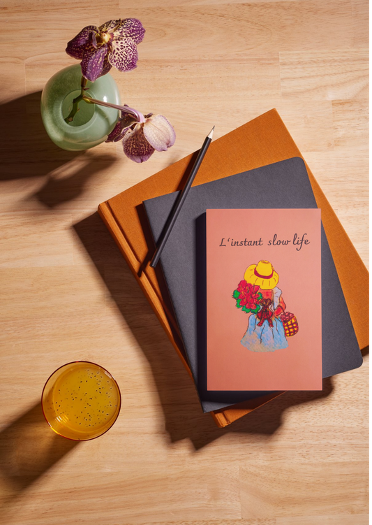 Carnet de notes "la fille aux anthuriums" | Stéphyas-CoBoutique
