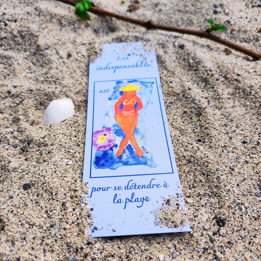 Lot de 12 marque-pages mensuels