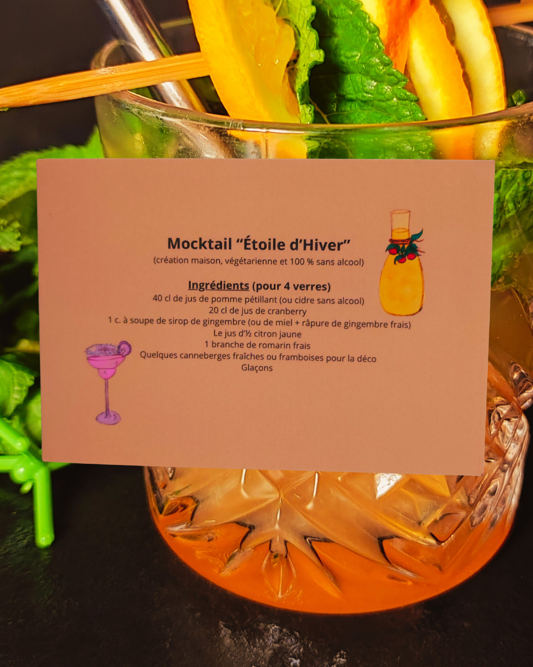 ⭐ Lot de 4 Cartes Illustrées – Édition Spéciale Fêtes de Fin d’Année ⭐